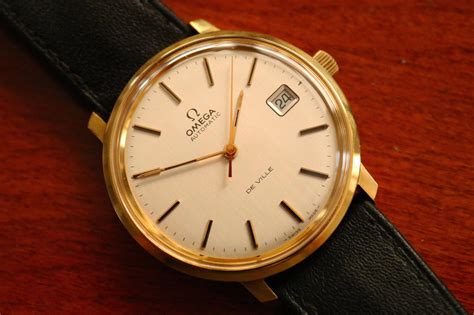 omega 1970 gold watch|vintage omega de ville watch.